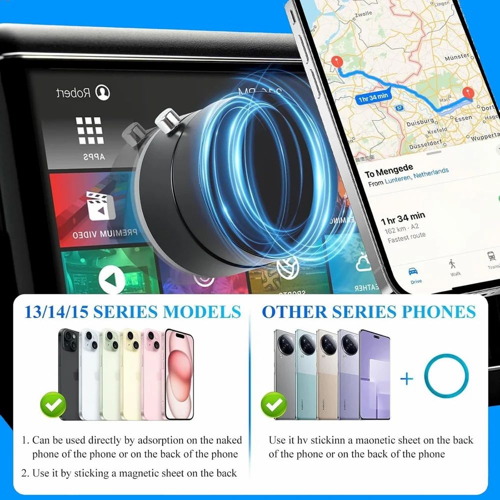 Vacuum Magnetic Suction Phone Holder
